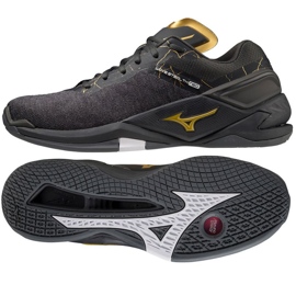Chaussures de handball Mizuno Wave Stealth Neo M X1GA200041 le noir le noir