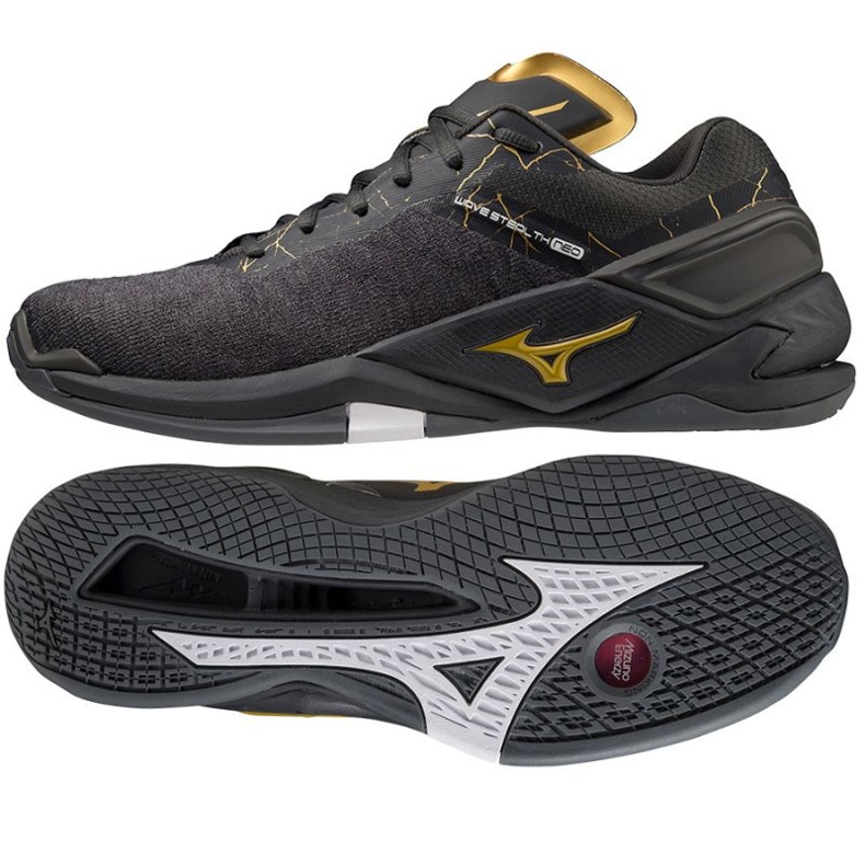 Chaussures de handball Mizuno Wave Stealth Neo M X1GA200041 le noir le noir