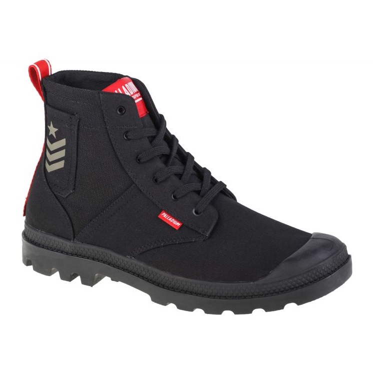 Chaussures Palladium Pampa Hi Army 78583-008-M le noir