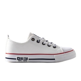 Baskets blanches pour enfants Big Star KK374038