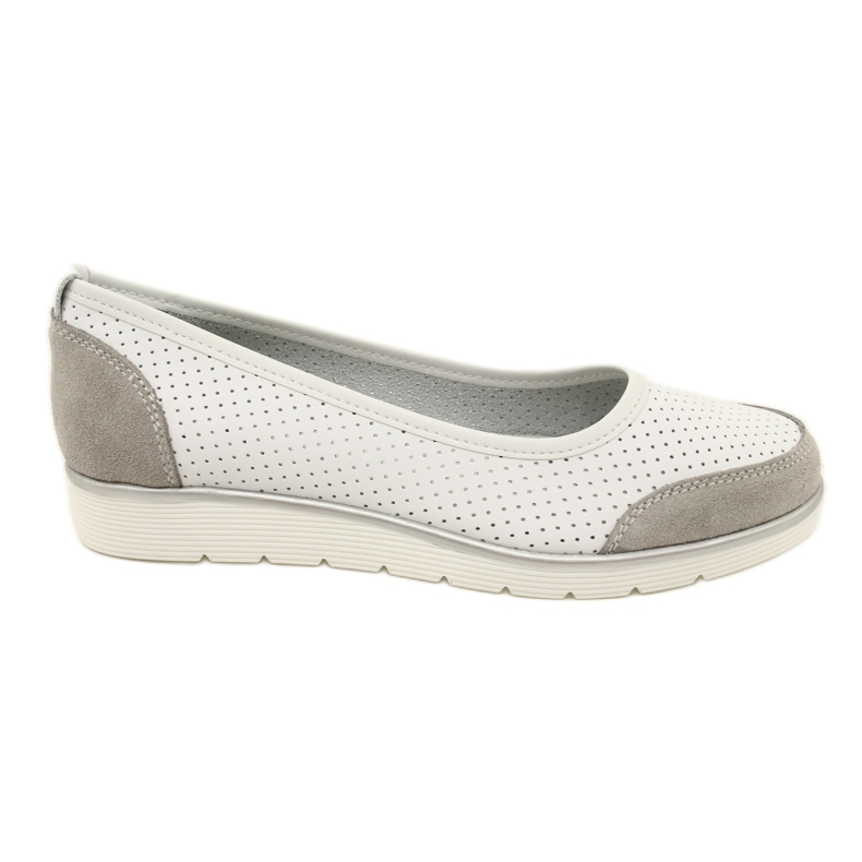 Ballerines femme en cuir ajouré Filippo Dp4524/23 blanc blanche