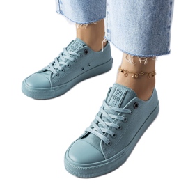 Baskets en toile verte Big Star LL274019
