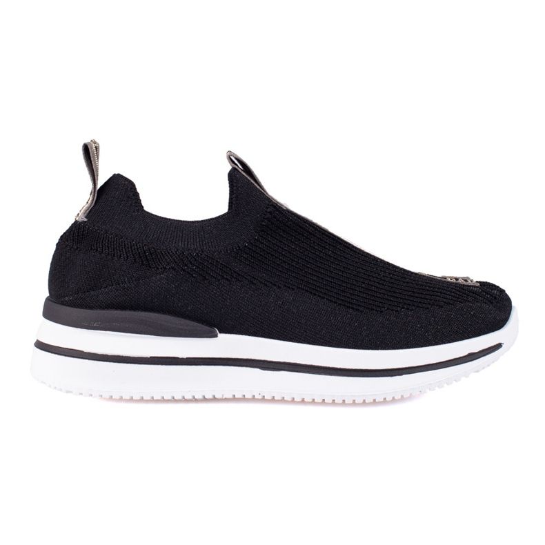 Chaussures de sport légères pour femmes sur la plateforme Shelovet le noir Chaussures de sport légères pour femmes sur la plateforme Shelovet le noir