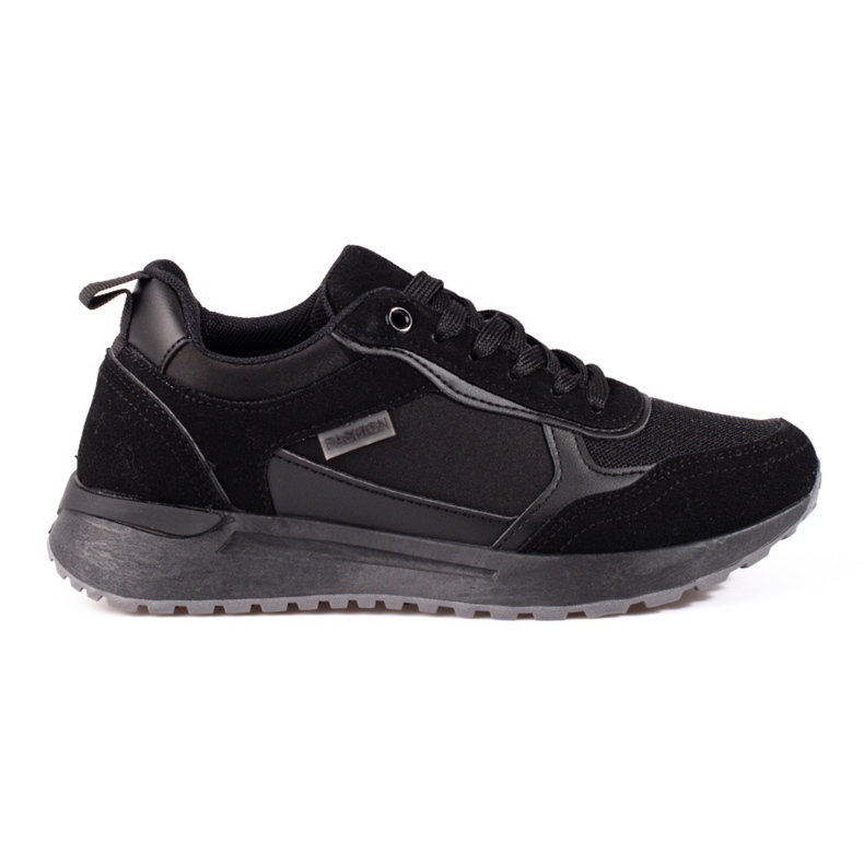 Baskets en daim noir Shelovet, femmes le noir