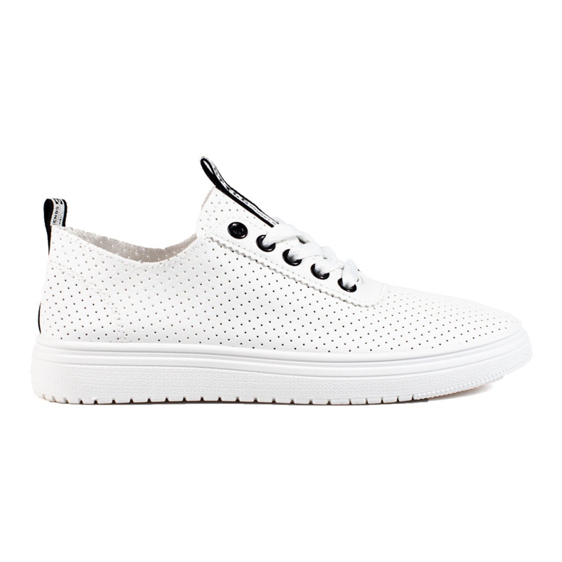 Chaussures sport ajourées Shelovet blanches femme Chaussures sport ajourées Shelovet blanches femme