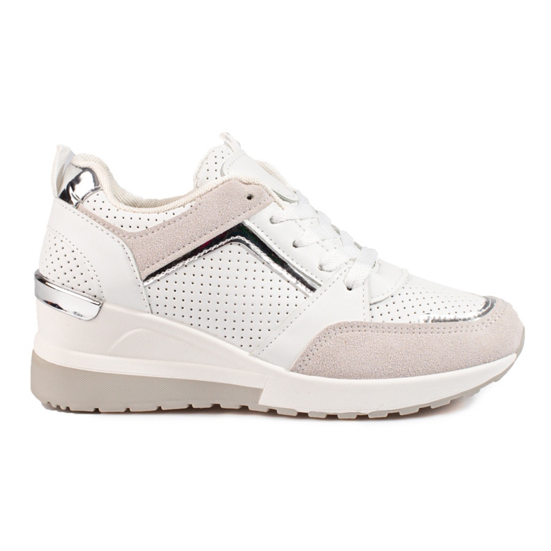 Baskets compensées femme Shelovet blanches Baskets compensées femme Shelovet blanches