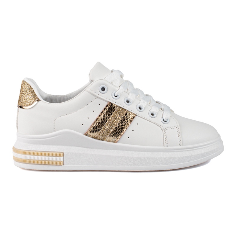 Baskets pour femmes Shelovet sur une plate-forme haute blanche