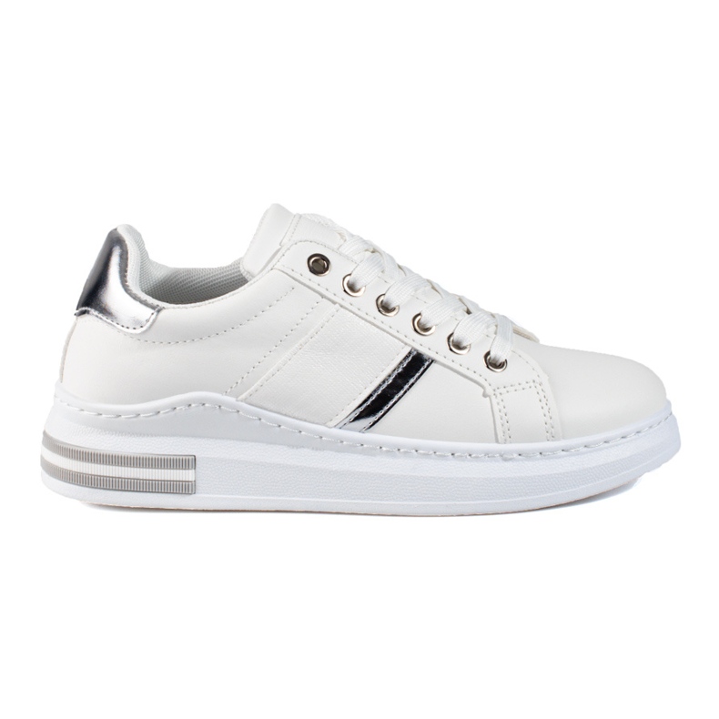 Bottines blanches pour femme à semelles épaisses Shelovet