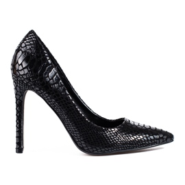Escarpins classiques sur talon haut Shelovet noir