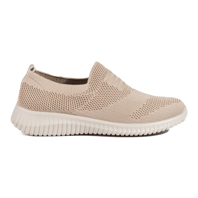Chaussures de sport en textile léger beige Shelovet