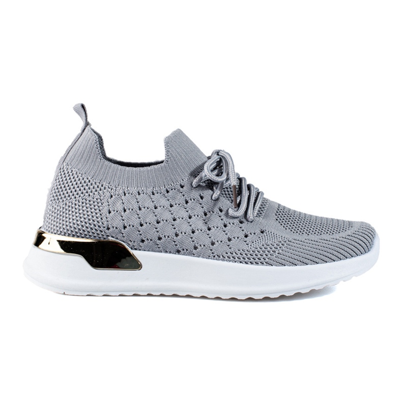 Baskets grises ajourées Shelovet