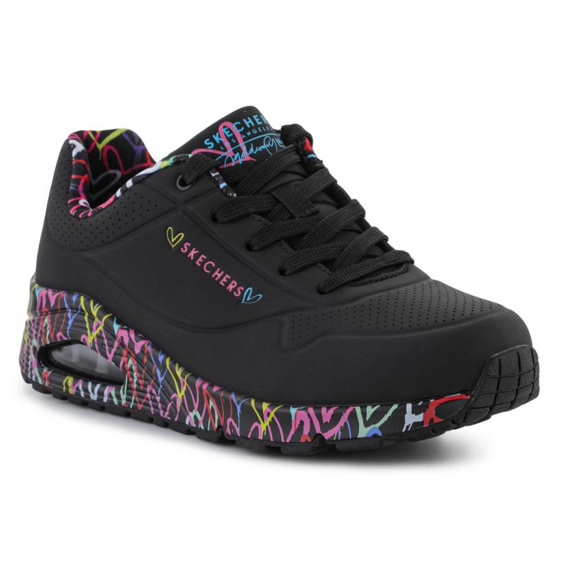 Skechers Uno Loving Love chaussures 155506-BBK le noir