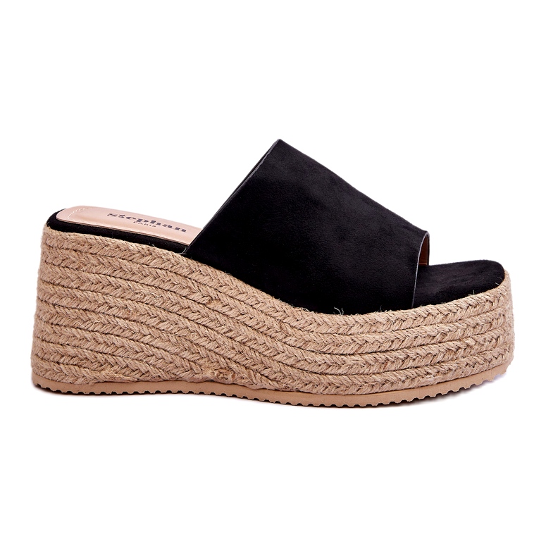 FS1 Chaussons Compensés Et Plateformes Femme Noir Ysabel le noir