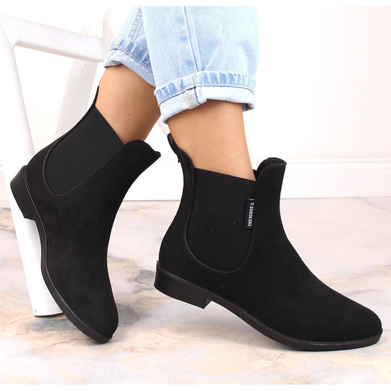 Bottes imperméables femme T.Sokolski KAL23-11 noires le noir
