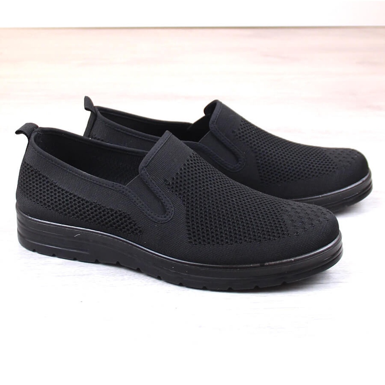 News 1022 chaussures à enfiler noires pour hommes le noir