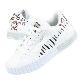 Puma Cali Star Jr 383186 01 chaussures de sport blanche le noir rose
