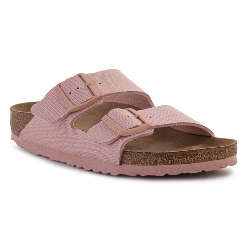 Birkenstock Arizona Rivet Logo Chaussons Femme 1021473 rose