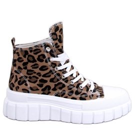 Baskets montantes Tiger Leopard brun Baskets montantes Tiger Leopard brun