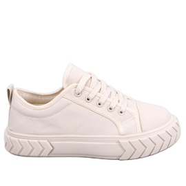 Baskets compensées femme Hampton Beige