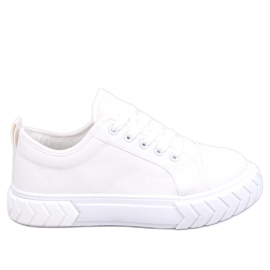 PA1 Baskets compensées femme Hampton White blanc