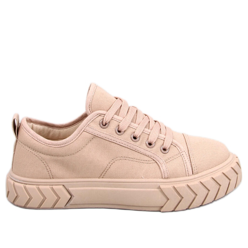 PA1 Baskets compensées femme Hampton Kaki beige