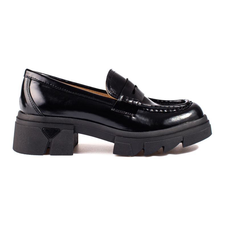 Mocassins à plateforme classiques Shelovet noirs le noir