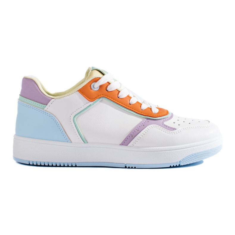 Chaussures de sport multicolores Shelovet pour femme blanche Chaussures de sport multicolores Shelovet pour femme blanche