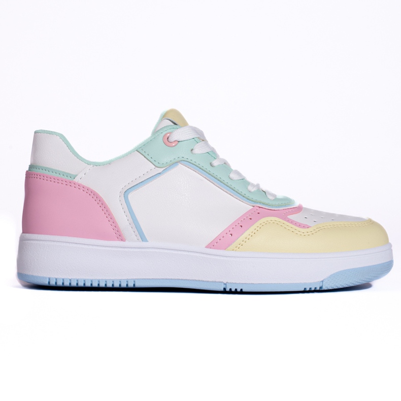 Chaussures de sport multicolores Shelovet pour femme blanche Chaussures de sport multicolores Shelovet pour femme blanche