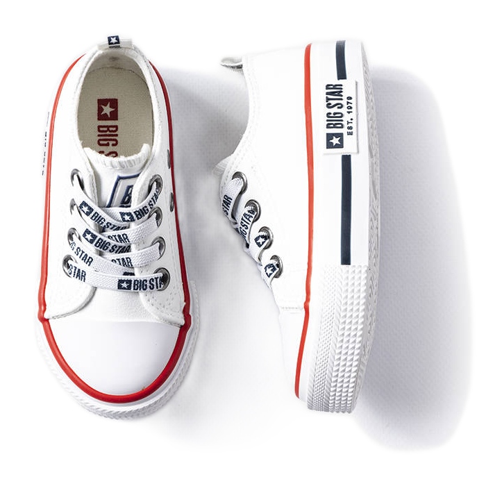 Baskets blanches pour enfants Big Star KK374042
