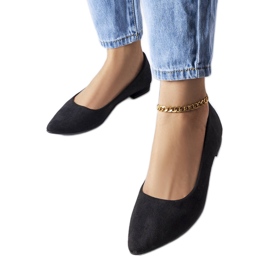 Ballerines noires à petits talons Bérubé