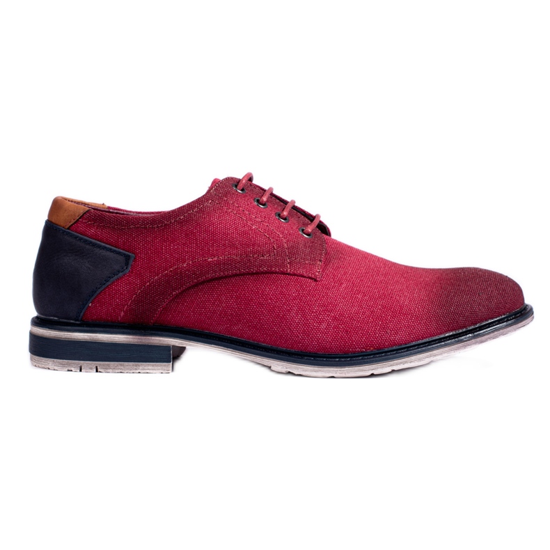 Chaussures textile homme Shelovet bordeaux rouge