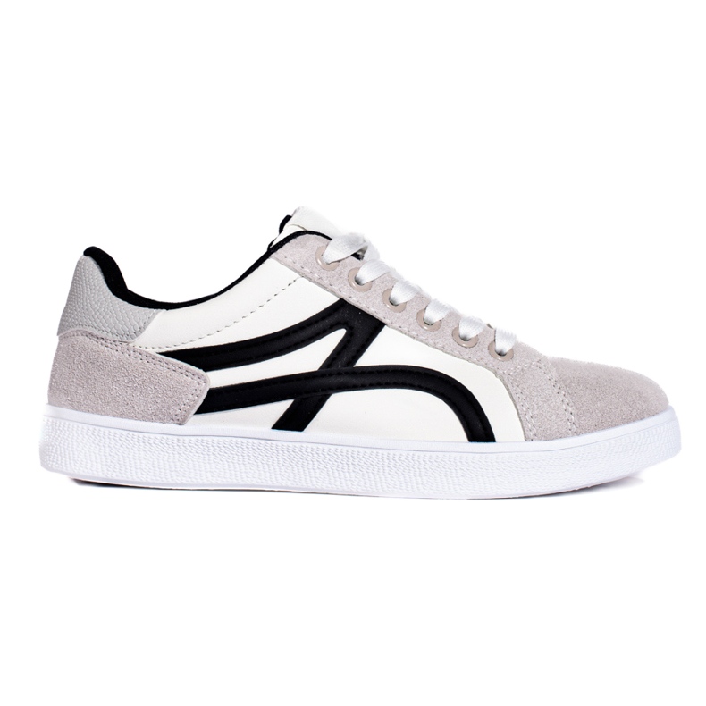 Chaussures de sport femme Shelovet blanches et grises Chaussures de sport femme Shelovet blanches et grises