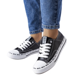 Baskets noires ajourées Big Star FF274023 le noir