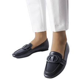 Mocassins noirs Poissonnier le noir
