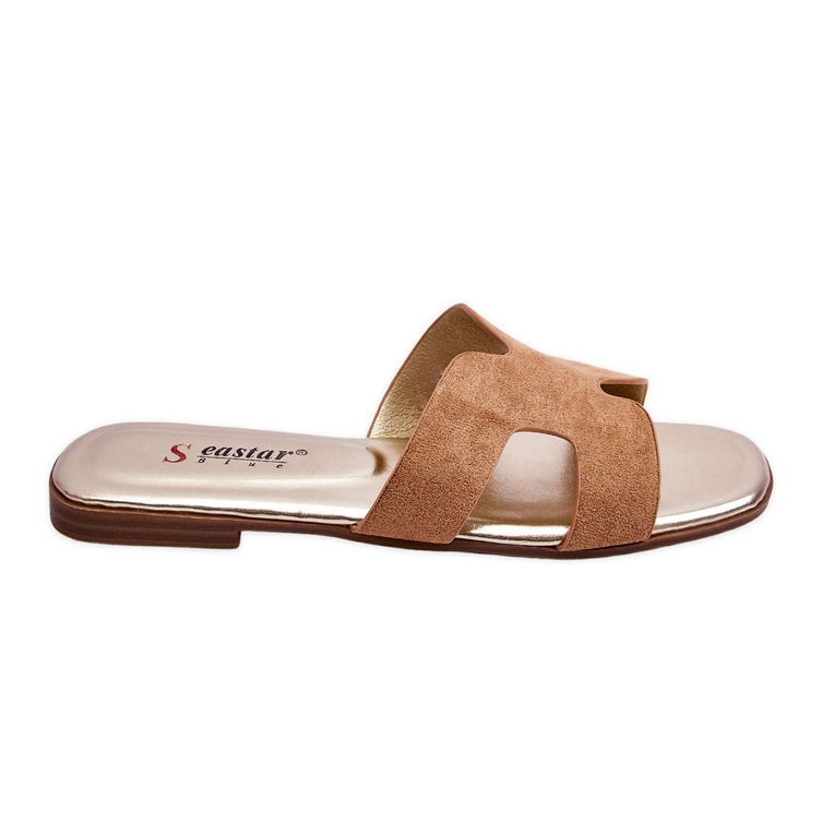 Seastar Chaussons Classiques en Daim pour Femme Beige Evana