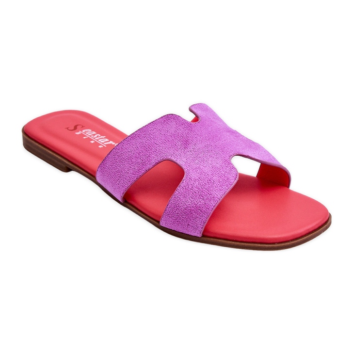 PS1 Chaussons Classiques en Daim pour Femme Violet Evana