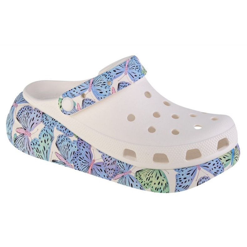 Sabots Crocs Classic Crush Butterfly Sandal W 208258-94S blanche Sabots Crocs Classic Crush Butterfly Sandal W 208258-94S blanche