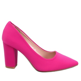 BM Escarpins à talons épais Eilish fuchsia rose