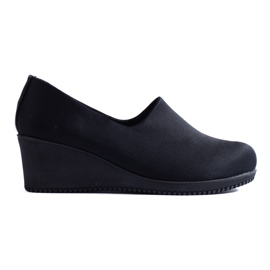 Chaussures compensées en tissu noir T.Sokolski le noir