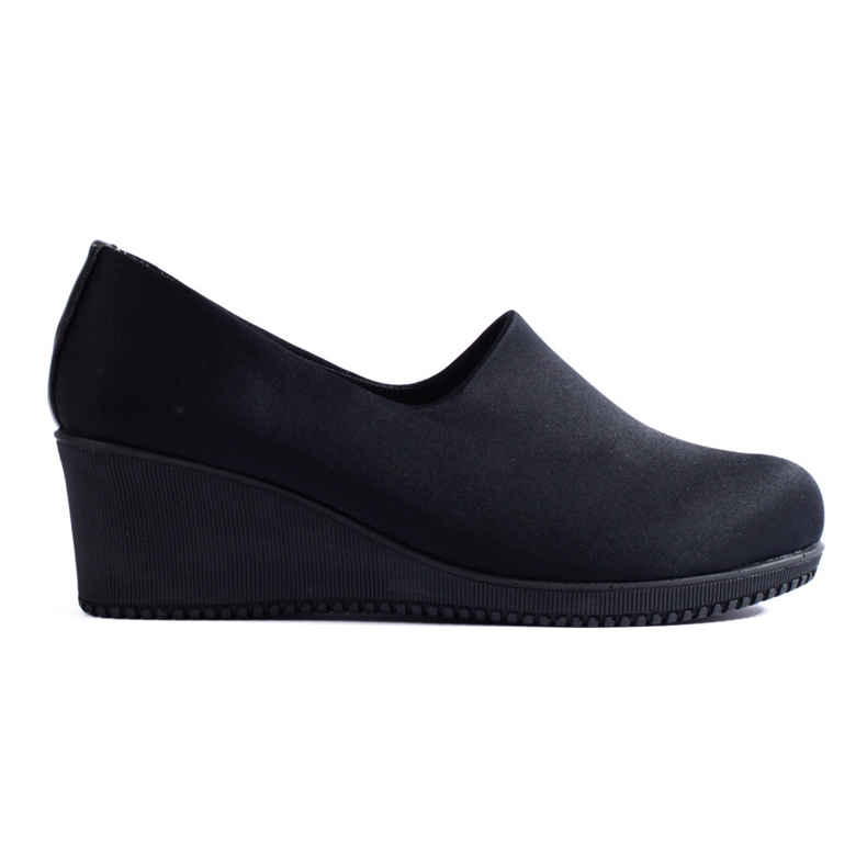 Chaussures compensées en tissu noir T.Sokolski le noir