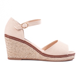 Sandales compensées confortables noires avec espadrilles de Shelovet le noir Sandales compensées confortables noires avec espadrilles de Shelovet le noir