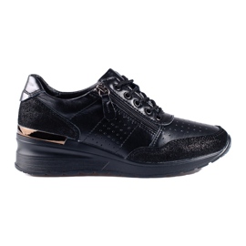 Baskets compensées Shelovet noir le noir