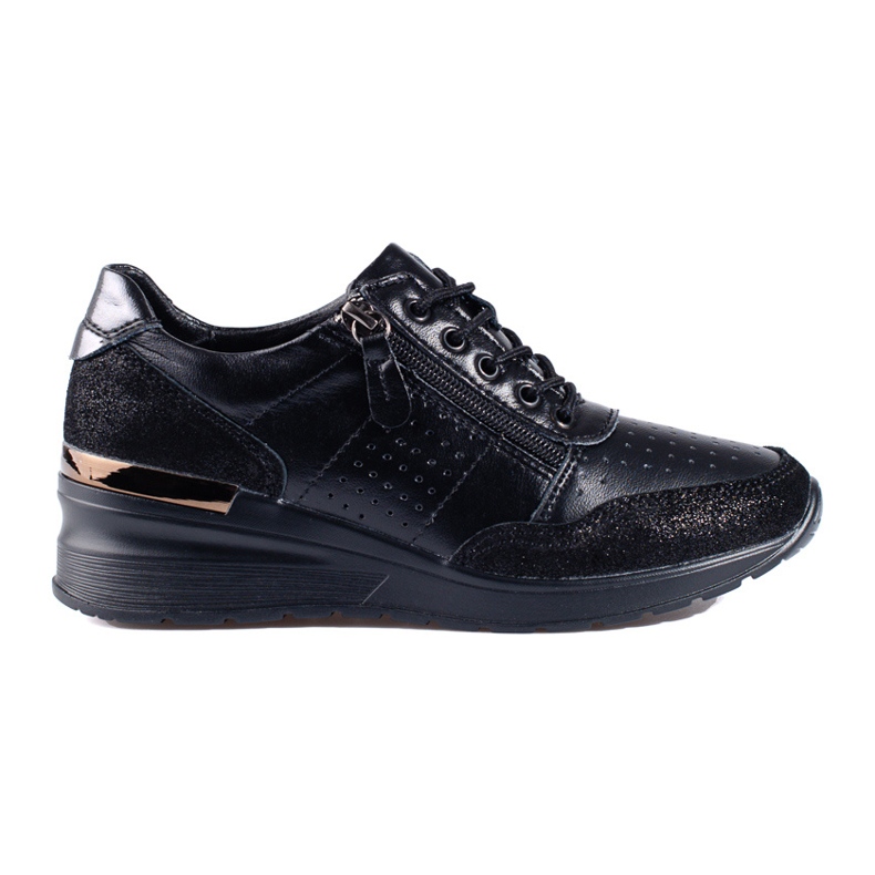 Baskets compensées Shelovet noir le noir