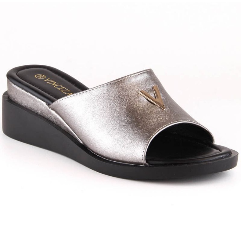 Chaussons compensés avec élastique Vinceza W 17247 argent Chaussons compensés avec élastique Vinceza W 17247 argent