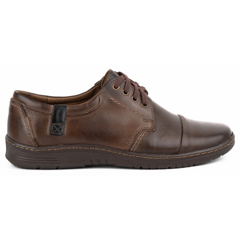 Olivier Chaussures cuir homme 416MP marron foncé brun