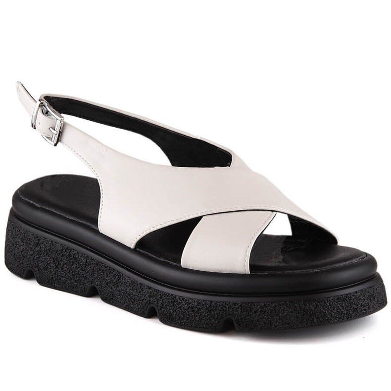 Sandales plateformes beiges pour femmes Jezzi 5473