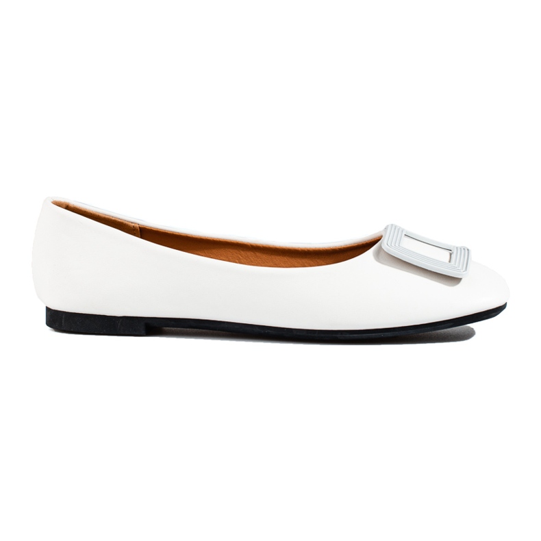 Ballerines blanches pour femme avec décoration Shelovet Ballerines blanches pour femme avec décoration Shelovet