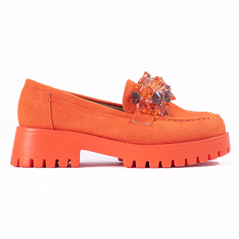Goodin Mocassins à plateforme orange de Shelovet