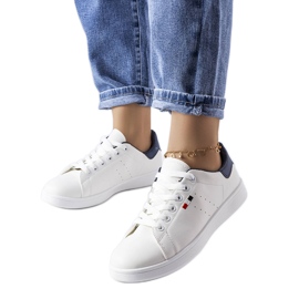 Baskets en éco-cuir blanc Mothé blanche Baskets en éco-cuir blanc Mothé blanche