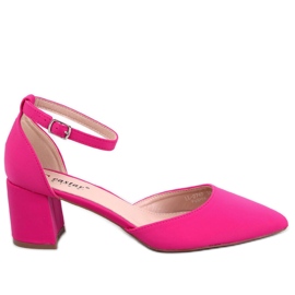Escarpins ouverts à talons bas Vonetta fuchsia rose